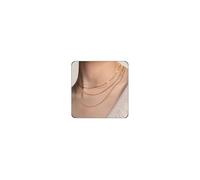 Elegance 11 designs Colliers à chaîne fine en or pour femme - Ne ternit pas - En acier inoxydable plaqué or 18 carats - Délicat et étanche - Ensemble de bijoux pour femme, Acier inoxydable, Pas de