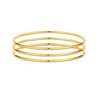 Elegance 11 designs Lot de bracelets dorés de 2 mm/3 mm pour femme - Ne ternit pas - Bracelets en acier inoxydable empilables fins minimalistes et imperméables, 3mm-60mm, Acier inoxydable, Pas de
