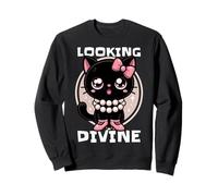 Élégance avec une touche féline. Chat. L'air divin. Sweatshirt