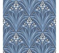 Elegance Bellflower Fond D'écran pour Salon, Boutique, TV, Chambre, Couloir, Décoration - Moderne Design Graphique Decoratif Papier Peint avec superbes pétales et feuilles