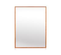 Elegance by Casa Chic - Grand Miroir Mural en métal - Rectangle 90x60 cm - Métal galvanisé - Or Rose