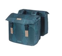 Basil Elegance Double Bicycle Sac, bleu, animal de compagnie recyclé, alimentaire, fermeture de conservation de l'eau, pont universel, 40-49L Bleu G