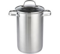 Elegance - Faitout En Acier Inoxydable 18/10 - Haut De Gamme Avec Couvercle, Panier De Cuisson Amovible Et Bord Verseur - Compatible Induction - Passe Au Lave-Vaisselle - Capacité 4,5 Litres