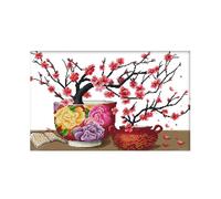 Elegance Flower Diy Art Pattern Cross Stitch Embroidery 11ct Fabric Needle Thread Kits Home Decor