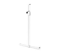 Keuco Main courante de Keuco Elegance 31614010811 avec barre de douche, chromé, 828/1142 mm