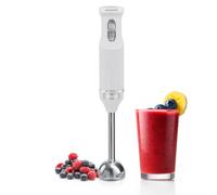 Elegance Mixeur Plongeant, Pied Mélangeur Amovible, Lames en Acier Inoxydable Blanc HB1173WHT