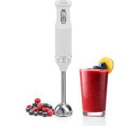 briebe Elegance Mixeur Plongeant 600W, 2 Vitesses, Lames en Acier inoxydable, Pied Mélangeur Amovible, Design Ergonomique et Élégant, Blanc