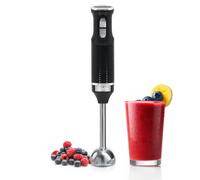 Elegance Mixeur Plongeant, Pied Mélangeur Amovible, Lames en Acier Inoxydable Noir HB1173BLK