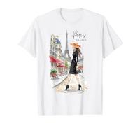 Elégance Parisienne Tour Eiffel Fashion Art Paris France T-Shirt Graphique avec Valeur
