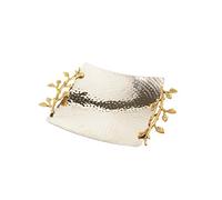 Elegance Plateau carré martelé doré 70035, 29,2 cm, doré/argenté