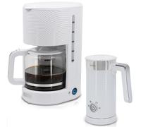 Elegance Set Cafetière à Filtre 10 Tasses Café+ Mousseur à Lait Électrique 1000