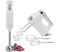 Elegance Set Mixeur Plongeant 2 Vitesses + Batteur Pâtisserie 5 Vitesses + TURBO