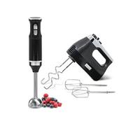 Elegance Set Mixeur Plongeant 2 Vitesses + Batteur Pâtisserie 5 Vitesses + TURBO SKT1187BLK Noir