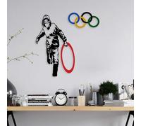 Élégant accessoire mural décoratif en métal, 62 x 61 cm, 100% métal (1,5 mm), montage mural, parfait pour la décoration de la maison et les espaces modernes