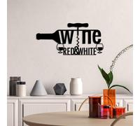 Élégant accessoire mural décoratif en métal, noir, 58 x 27 cm, 100% métal, 1,5 mm d'épaisseur, léger et durable, parfait pour la décoration de la maison