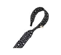 Élégant accessoire pour cheveux en tissu ruban écharpe perles accent style français large bande tendance coiffe ruban cerceau