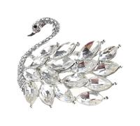 Elegant Animal Brooch Unique Lapel Pin Stylish Clothing Jewelry Animal Badge Suitable for Various Daily and Party Wear Unique Swan Shaped Brooch