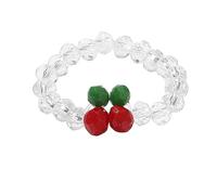 Élégant Anneaux De Cerise Rouge Élastique Rouges Élastiques Géométriques Uniques Usure De Pointes Confortable Perge Minimaliste String Corde Extensible Fondeur Confortable Et Légèrement Minimaliste