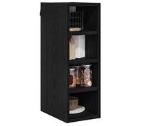 Elégant Armoire suspendue cuisine,Armoire rangement élégant, Vitrine de cuisine,Grande espace , avec étagère Chêne noir 20 x 29,5 x