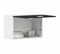 Elégant Armoire suspendue cuisine,Armoire rangement élégant, Vitrine de cuisine,Grande espace , Montage mural Lyon Chêne noir 60 x 3