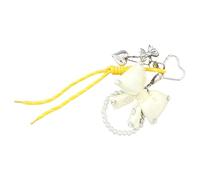 Elegant Artificial Pearls Bows Charm Sacs Prendant Prendant Keychain Améliore La Mode Et L'attrait Unique Pour Les Décors De Sacs À Usage Quotidien
