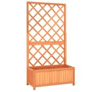 Elegant BAC A FLEUR - Jardinière à treillis jardin Marron 70x30x135 cm Bois de sapin""Bonne vie""65184 - Brun 4 7 Kg