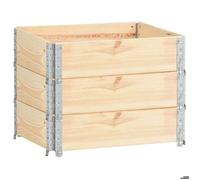Elegant BAC A FLEUR - Jardinières surélevées 3 pcs 60x80 cm Bois de pin solide - Brun 19 kg&BONNE 8706