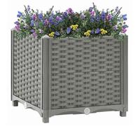 Elegant BAC A FLEUR - Lit surélevé 40x40x38 cm Polypropylène - Gris 2.91 kg&BONNE 4777