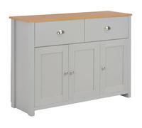 Elegant BAHUT Cuisine - ENFILADE - Buffet Gris 112 x 35 x 81 cm""Bonne vie""66108 - Gris 36,66 Kg