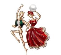 Élégant Ballet Danseur Cristal Broches Broche Gymnastique Fille Ballet Danseur Mignon Broche Bijouterie Corsage Mariage Festival BijouxTraitement ingénieux