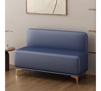 Élégant banc à chaussures en bois massif avec dossier haut et siège rembourré, repose-pieds ottoman polyvalent pour salon, bureau, entrée - 150,1 cm de large, aucune option de rangement