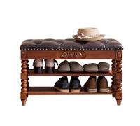 Élégant banc à langer en bois - Repose-pieds polyvalent et rangement pour les entrées de la maison, parfait pour changer de chaussures et vivre sans encombrement