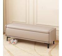 Élégant banc de rangement pour entrée et chambre à coucher - Siège ottoman multifonction et coffre de rangement parfait pour couloir et bout de lit 90 x 40 x 40 cm