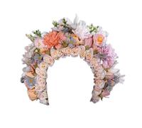 Élégant bandeau à fleurs pour femme - Magnifique coiffe florale délicate - Pince à cheveux - Ornement pour