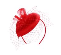 Élégant bandeau coloré en forme de chapeau haut de gamme en maille pour mariage