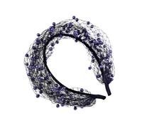 Élégant bandeau de mariée avec perles blanches rétro pour photographie de mariage et événements spéciaux