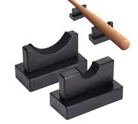Élégant Baseball Bat Storage Holder | 1 paire de bateaux en bois avec doublure souple | Support d'affichage multifonctionnel pour bureau et Windowsill Baseball Enthusiasts