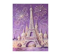 Elegant Beaded Artwork - Pearl Painting for Home Decor | 3D Handmade Canvas with Sparkling Pearls, 40 X 30 X 1.5cm Display, Indoor Apartment Dormitory Party Accent, Thanksgiving Holiday Travel