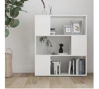 Elégant Bibliothèque/Meuble de salon/bureau - Étagère Escalier de livres/Séparateur de pièce Blanc 80x24x94cm &0_9173238