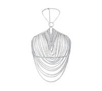 Élégant bijou de corps en strass pour femme - Chaîne de poitrine multifonction - Convient pour diverses occasions et fêtes