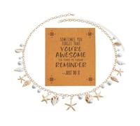 Élégant bijou d'été pour la plage, collier de clavicule avec pendentif en coquillage et étoile de mer pour femme, fabriqué à la main, chaîne de corps, accessoires de vacances, cadeaux de vacances