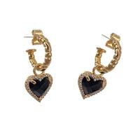 Elegant Black Heart Oree Oreed Brows Bijoux MORTIEURES DE COEURS MODERN