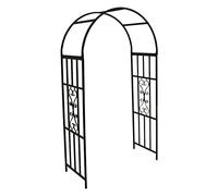 Elegant Black Metal Garden Arch 200x250cm, Sturdy Wedding Arbor, Perfect for Climbing Plants, Outdoor Decoration, Ideal for Ceremonies and Events