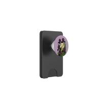 Élégant Borzoï avec Fleurs d'iris pour Amoureux des Chiens Art Floral PopSockets PopWallet pour MagSafe