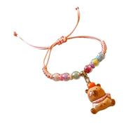 Élégant bracelet Capybaras en résine tressée unique pour l'individualité et l'expression créative en toute sécurité