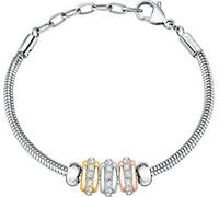 Élégant bracelet tricolore avec pendentifs Drops SCZ1253