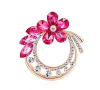 Elegant Brooches Pins Pins for Crystal Brooch Jewelry Women Rhinestone Pin Brooch Flowers Banquet Prom Wedding (A Free Size)