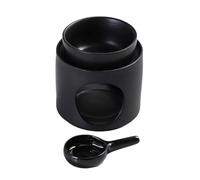Élégant brûleur à huile cylindrique en céramique avec bougie chauffe-plat et bol amovible pour parfums d'intérieur Bol amovible