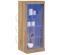 Elégant Buffet avec lumières LED chêne artisan 41x37x100 cm - Meuble de Rangement,Vitrine &9734774