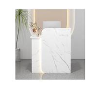 Élégant bureau de réception en bois de 120 cm avec tiroirs - Comptoir de vente fonctionnel pour bureau, salon, magasin et magasin - Mobilier de réception moderne pour une meilleure expérience client